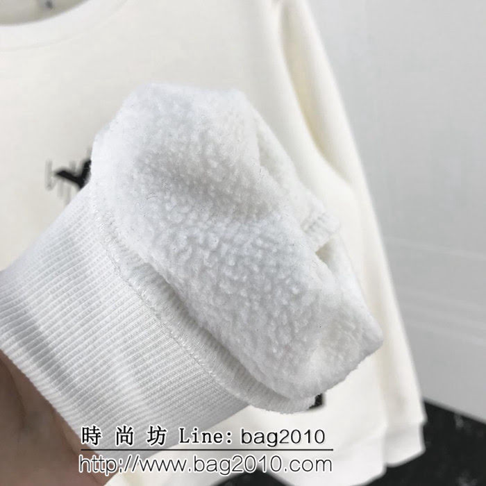 Y-3山本耀司 18ss秋冬新款 前後logo壓膠印花 簡約百搭款 純棉加絨衛衣 男女同款 ydi1815